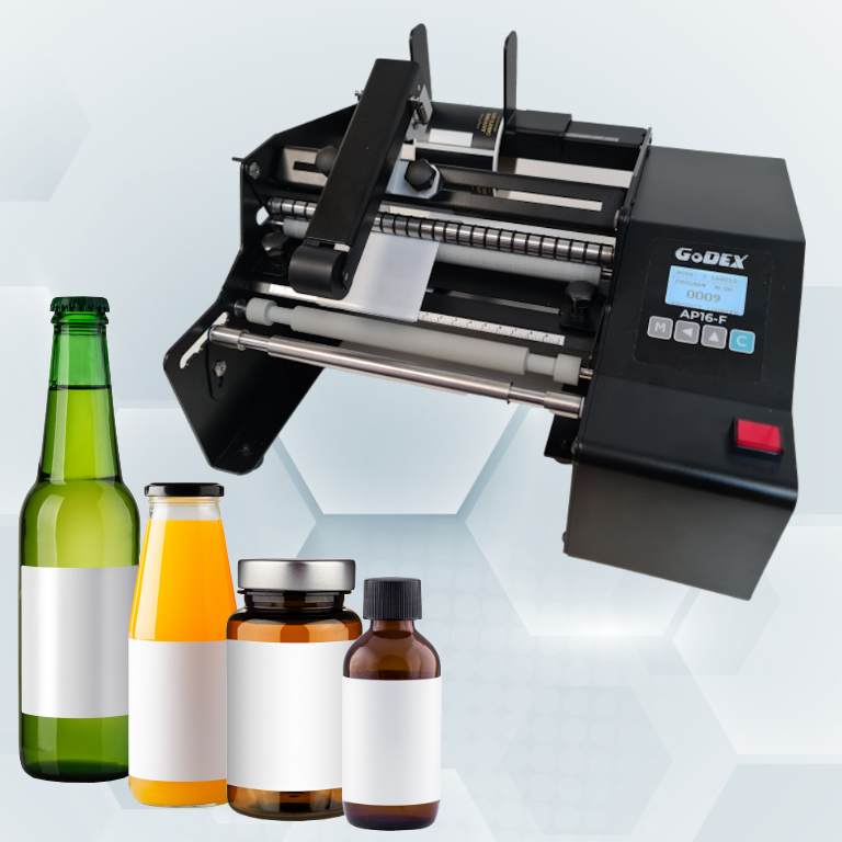 GoDEX AP16-F bottle labeller